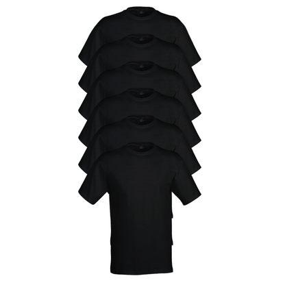 6-Pack Men Solid Round Neck T-Shirt