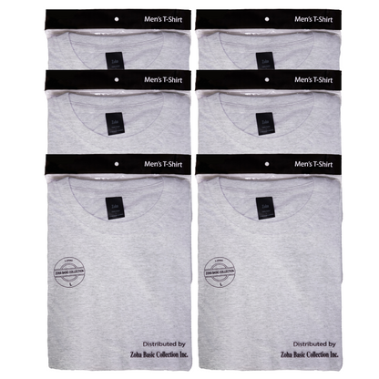 6-Pack Men Solid Round Neck T-Shirt