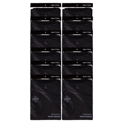 12-Pack Men Solid Round Neck T-Shirt