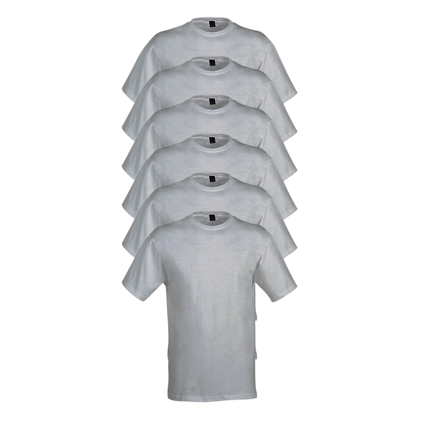 6-Pack Men Solid Round Neck T-Shirt