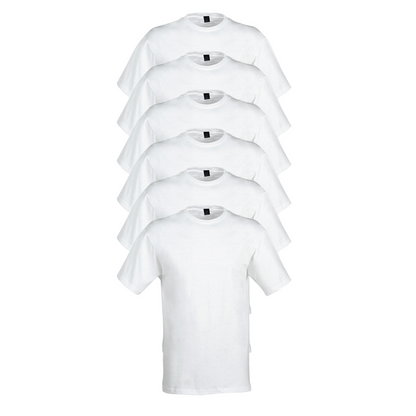 6-Pack Men Solid Round Neck T-Shirt